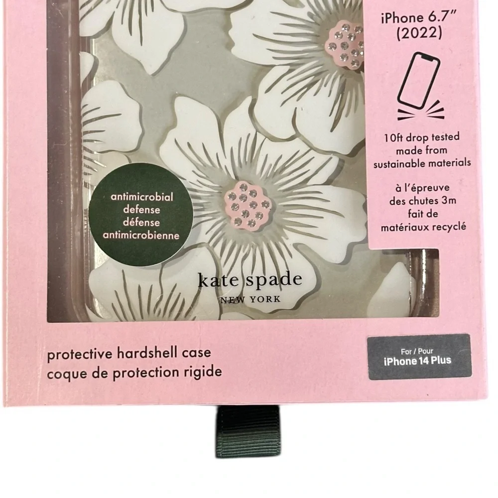 Kate Spade New York Floral Protective Hardshell Case iPhone 14 Plus NWT